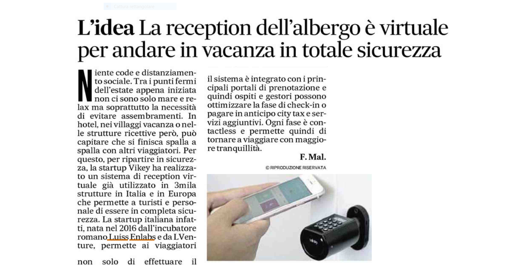 reception virtuale