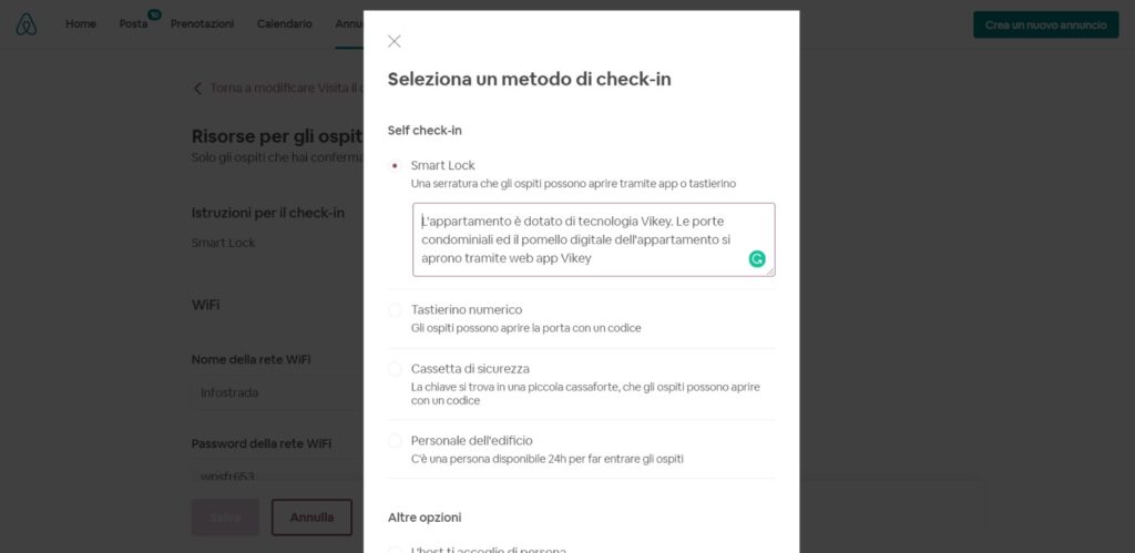 self check in airbnb booking