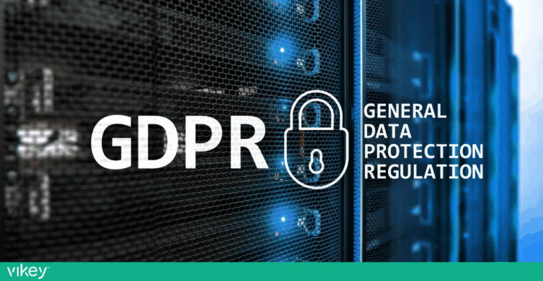 Server protetti e simbolo del GDPR per la sicurezza dei dati negli affitti brevi
