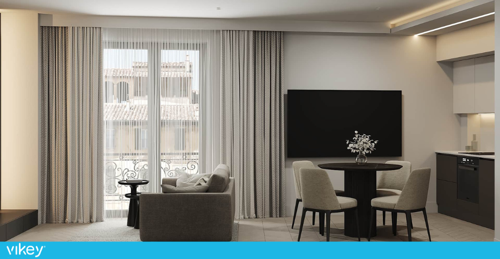 Appartamento moderno e luminoso di Rental XII a Olbia con arredi di design e zona living integrata.