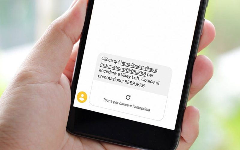 Vikey – Opening via SMS Vikey - Apertura tramite SMS